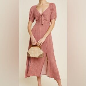 Hayden Red Patterned Dress